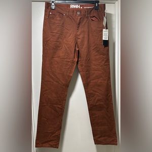 RWH14 By Rewash Maroon (Burnt Black Men’s Slim Straight Fit Cotton Pants New